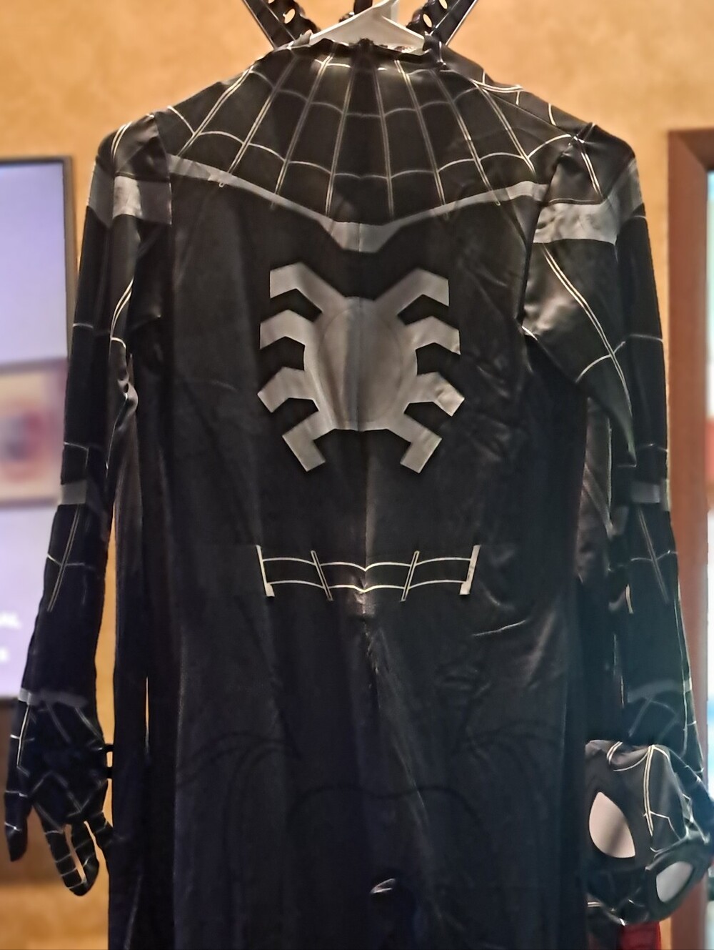 Kids Black Spider Suit Costume - Black Fits Men Or Women